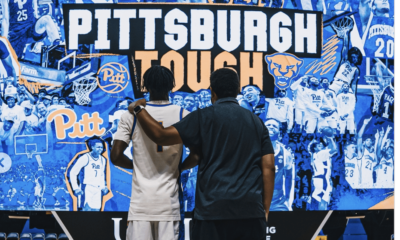 2025 combo guard prospect Isaiah Denis on his official visit to Jeff Capel's Pitt basketball program from August 30, 2024.